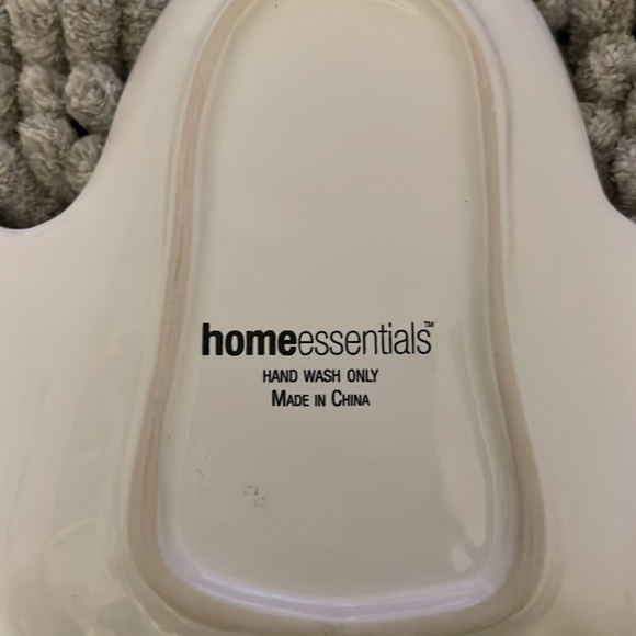 Home Essentials HALLOWEEN GHOST Serving Platter 3Section Tray Spoon Rest Ceramic - Picture 6 of 7